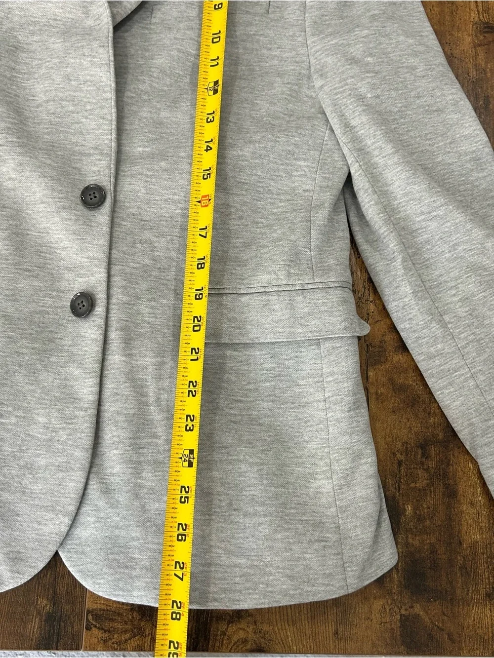 Express Photographe Light Gray Knit Blazer Men’s 38 Short Jersey Sport Coat NWOT